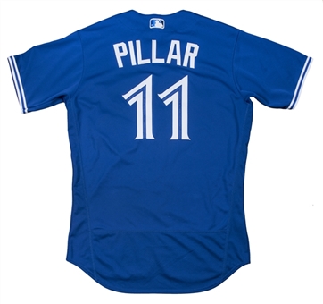 2018 Kevin Pillar Game Used & Photo Matched Toronto Blue Jays Blue Alternate Jersey Used In 4 Games For 3 Home Runs Including 1st Career Walk Off (MLB Authenticated) 